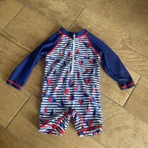 Squad Seven Nautical Kids Swimwear long sleeve  12 months